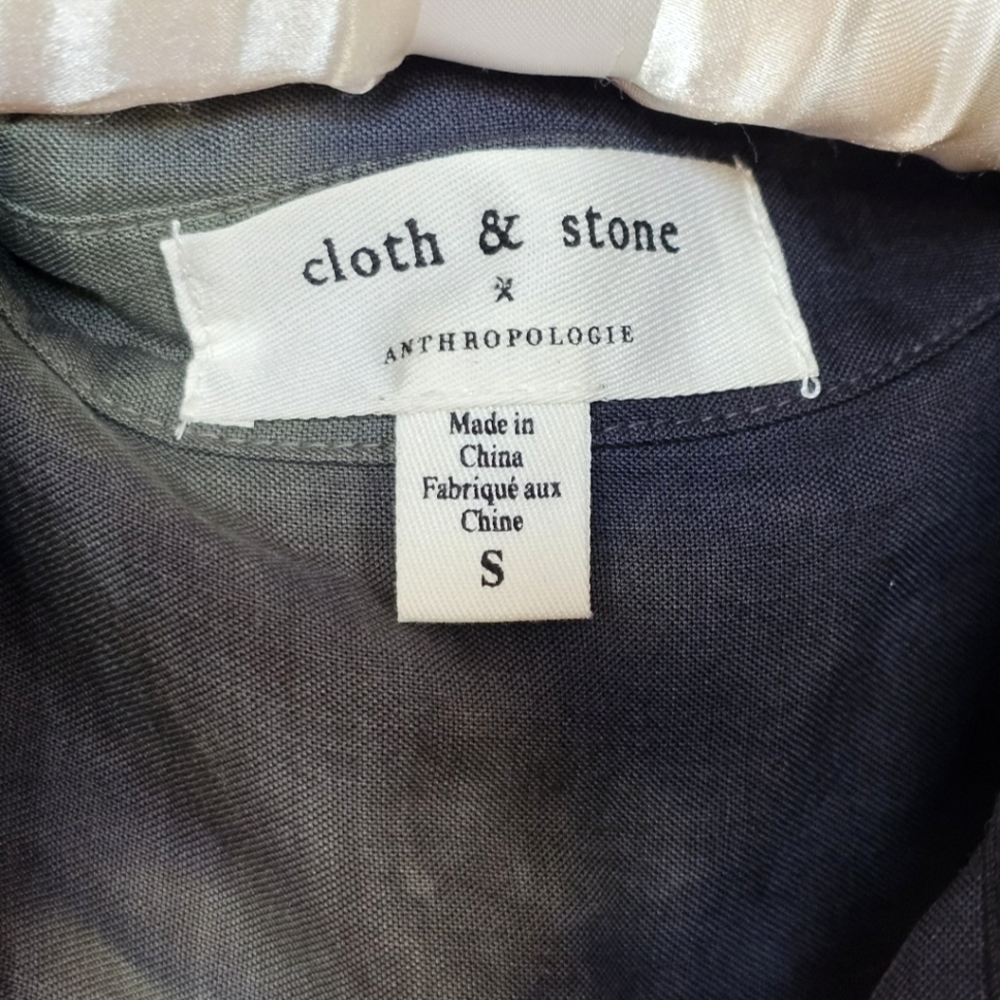 Cloth & Stone x Anthropologie Tie-Dye Button-Down Shirt - Picture 6 of 7